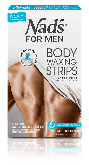 Nad's Hair Removal Body Wax Strips for Men | Nad's for Men