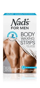Nad's for Men Hair Removal Body Waxing Strips | For Coarse Hair